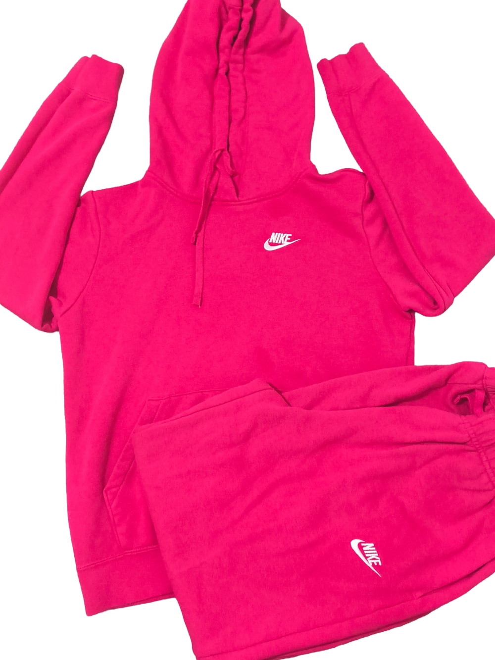 Nike Bright Pink Hoodie and Sweatpants Set